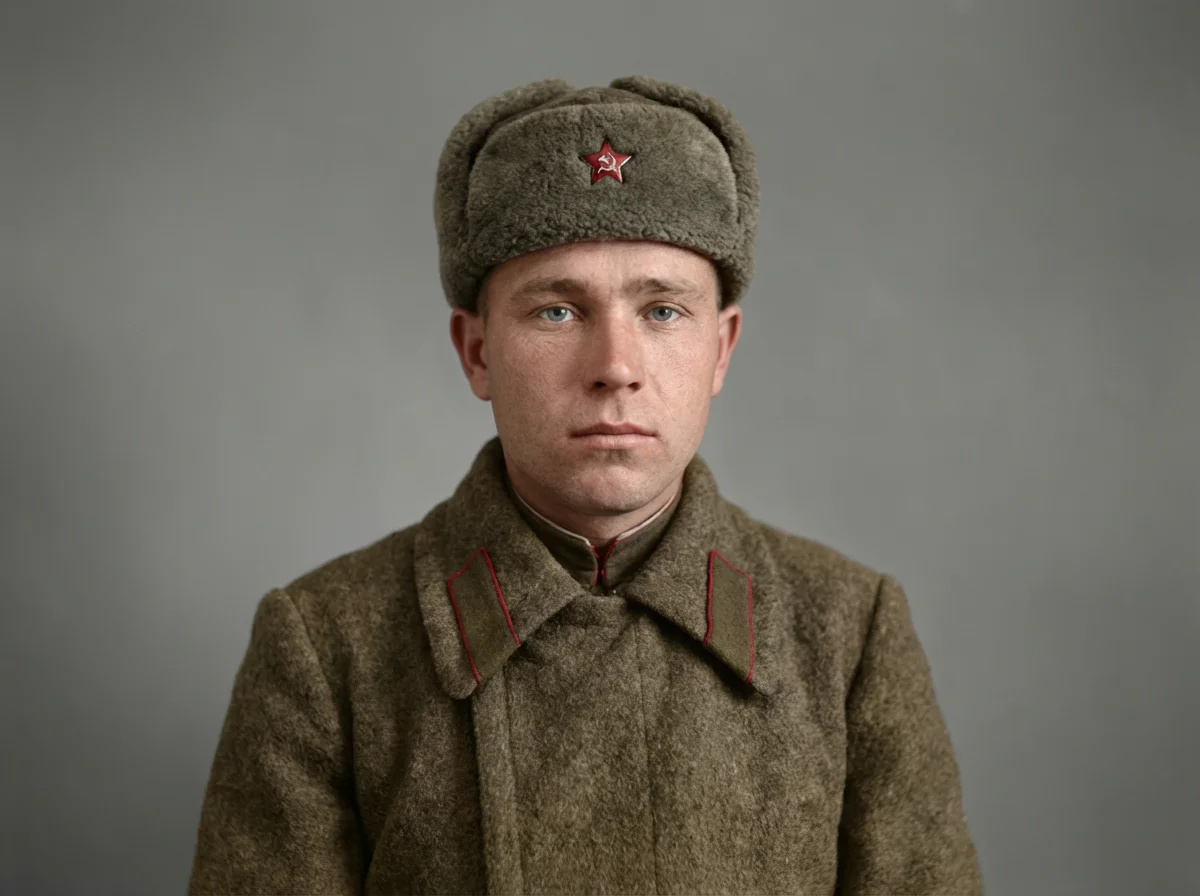 до и после: окрашивание старой фотографии AI